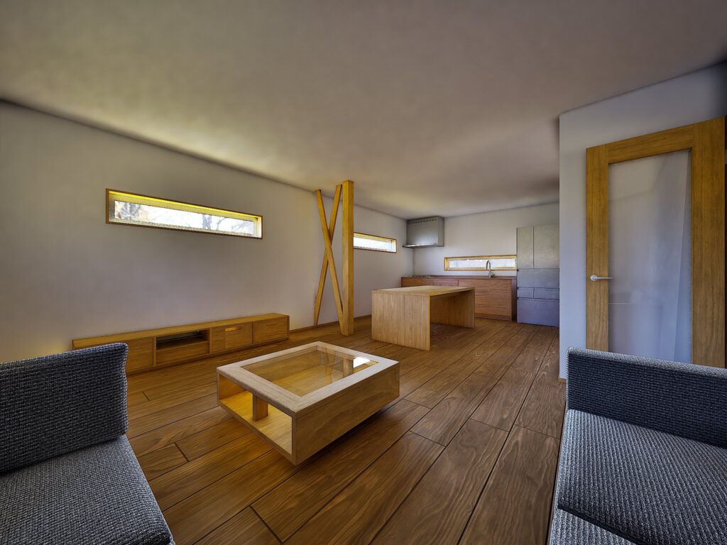 リビングからキッチンまで視線が通り、リノベーションならではの自由な間取りが、毎日の暮らしを軽やかに彩ります。